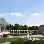 Pointe-Marie Rendering 8 - Lake Chapel and Creole Cottage